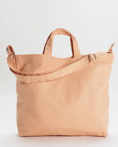 Horizontal Zip Duck Bag | Wavy Gingham Brown – Pigment