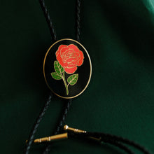 Load image into Gallery viewer, Rose Bolo Tie with Natelle Quek: Black
