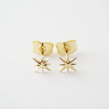 Load image into Gallery viewer, Celestial Starburst Studs: Gold
