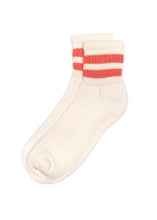 Load image into Gallery viewer, The Mono Stripe Quarter Crew: One Size / coral
