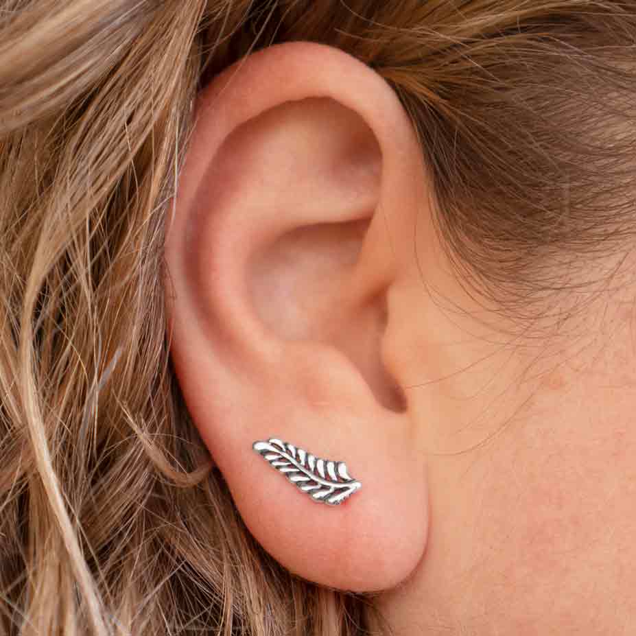 Sterling Silver Sprig Ear Climbers