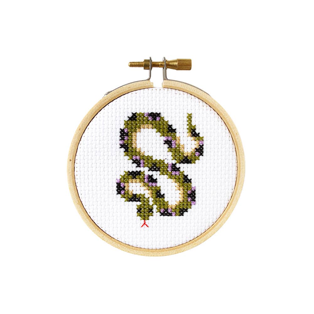 Snake DIY Mini Cross Stitch Kit