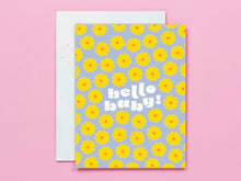 Load image into Gallery viewer, Hello Baby Flower Pattern New Baby Card

