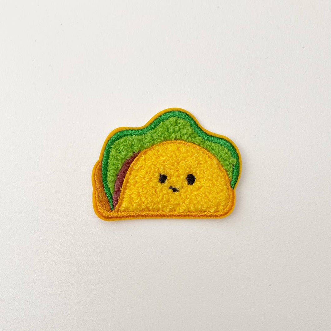 Taco Stick On Chenille Patch