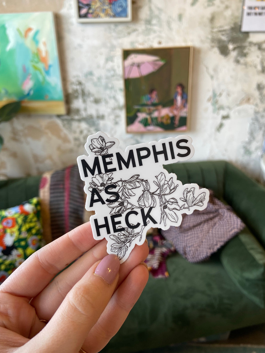 Memphis As Heck Sticker