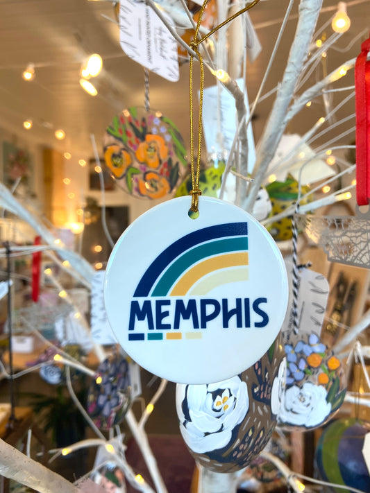 Ceramic Memphis Ornament