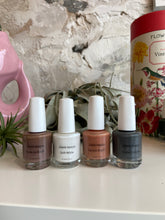 Load image into Gallery viewer, blank beauty nail polish- blues, purple, and neutrals
